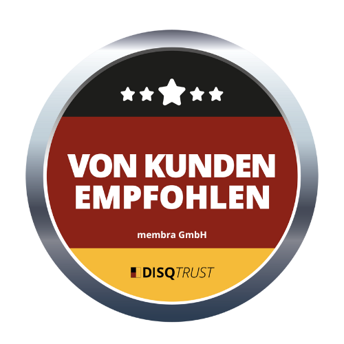 Siegel von Kunden empfohlen